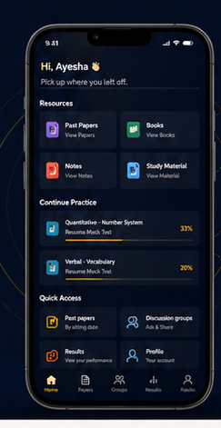 HAT Prep mobile app dashboard interface